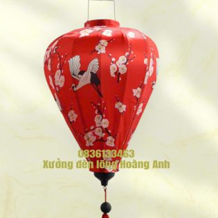 Lồng đèn củ tỏi 3D màu đỏ