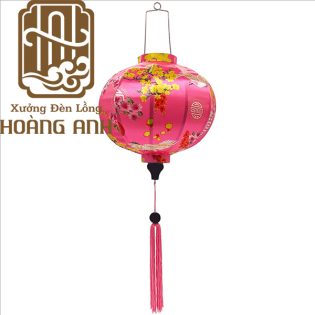 Lồng đèn tròn 3D màu hồng