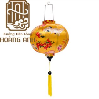 Lồng đèn tròn 3D màu vàng