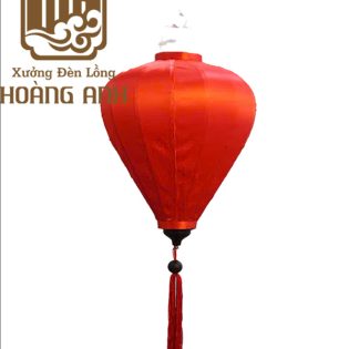 Lồng đèn tròn phi bóng màu đỏ