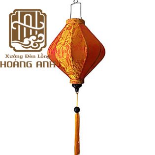 Lồng đèn bánh ú gấm cam