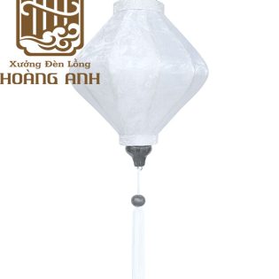 Lồng đèn bánh ú gấm trắng