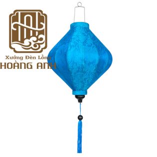 Lồng đèn bánh ú gấm xanh biển